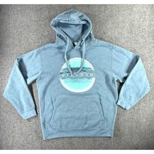 Windham New York Mountains Souvenir Hoodie Blue Heathered‎ Pullover Mens Medium